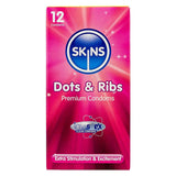 SKINS CONDOMS DOTS&RIBS 12 PACK