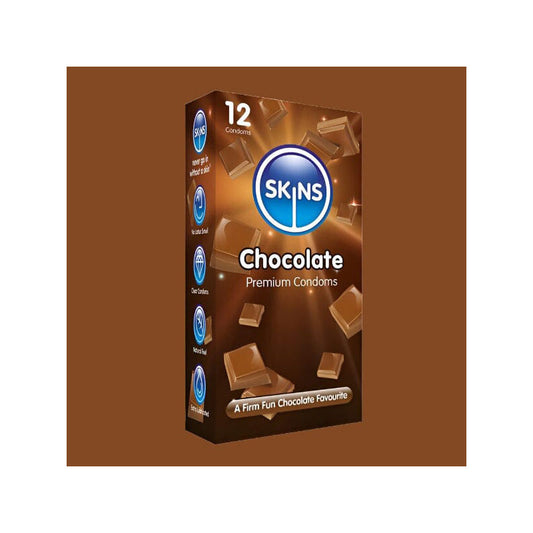 SKINS CHOCOLATE FLAVOURED CONDOMS 12 PACK