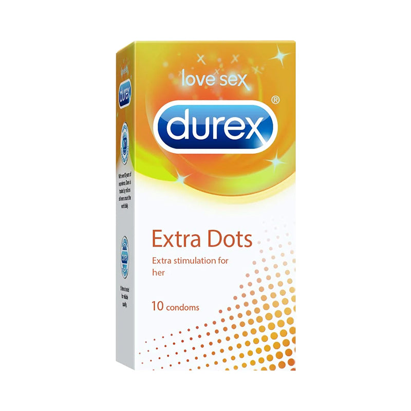 DUREX CONDOM 10S EXTRA DOTS