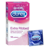 DUREX  CONDOMS 10 EXTRA RIBBED