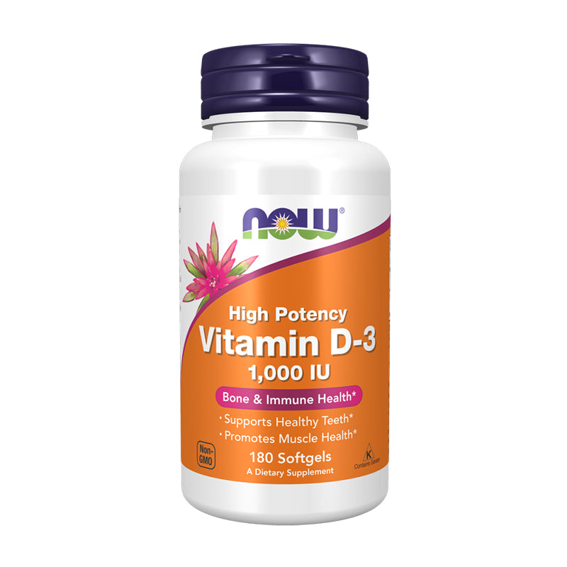 NOW VITAMIN D 3 1000 IU 180 SOFTGELS