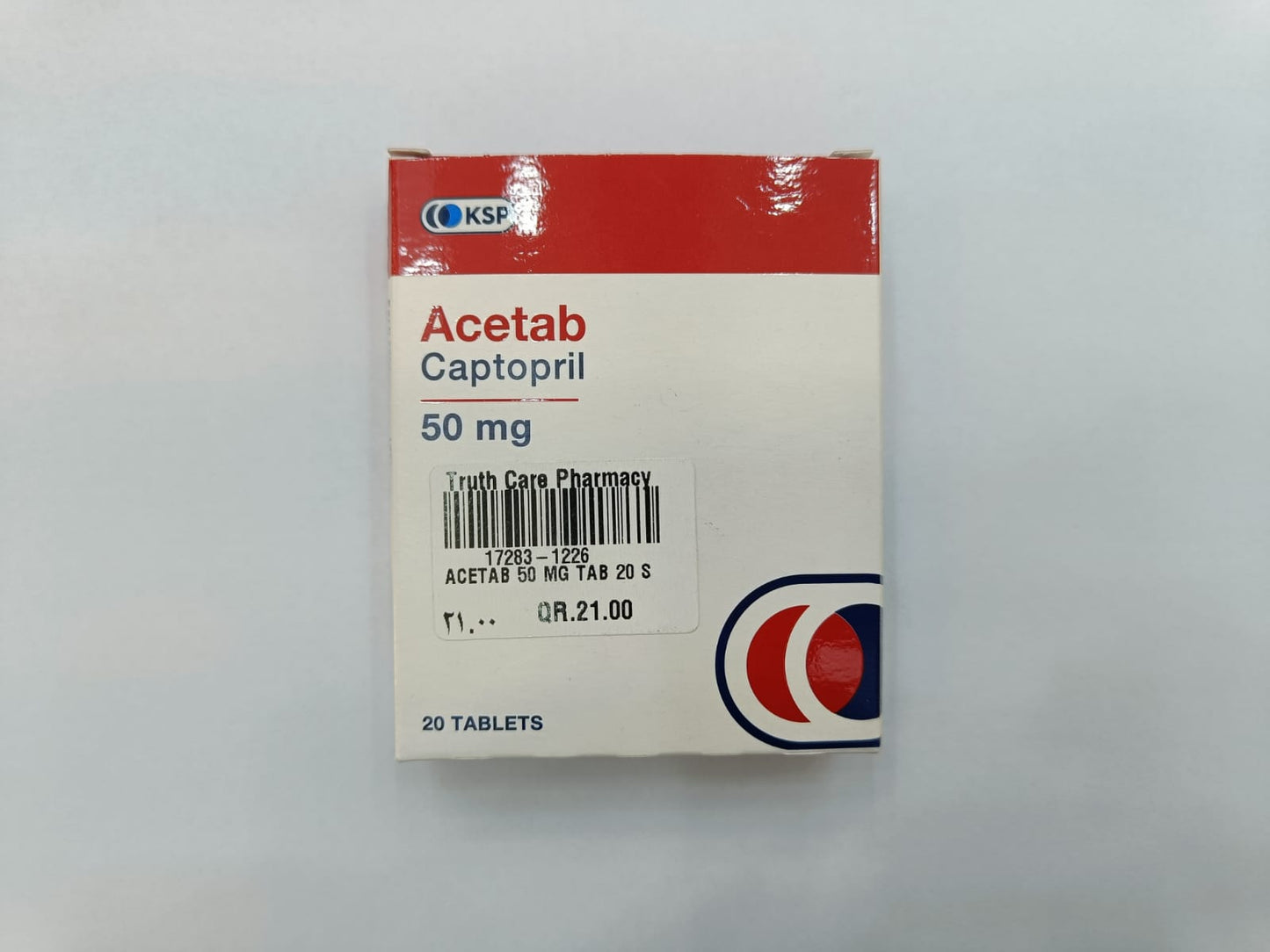 ACETAB 50 MG TAB 20 S