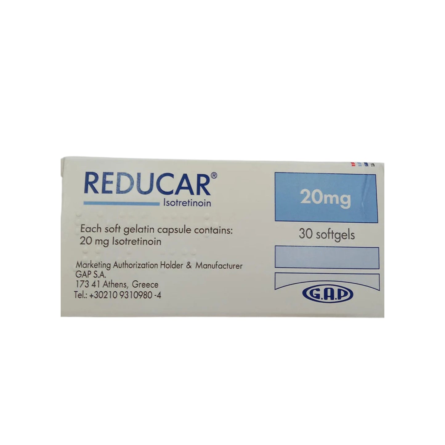 REDUCAR 20 MG SOFTGELS 30 S