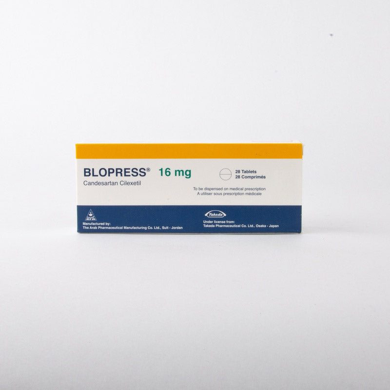 BLOPRESS 16 MG TAB 28 S