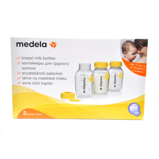 MEDELA BREAST MILK STORAGE BOTTLES 150ML (3PCS)