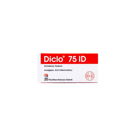 DICLO 75MG ID MODIFIED RELEASE TABS 20'S