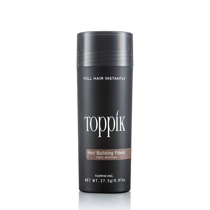 TOPPIK HAIR BUILDING FIBERS MEDIUM BROWN 27.5GM