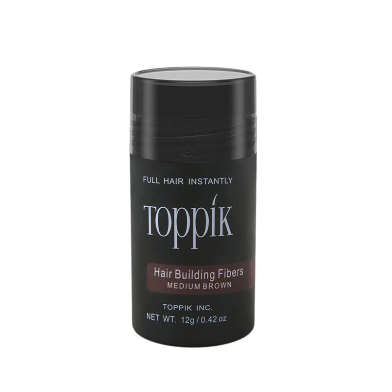 TOPPIK HAIR BUILDING FIBERS MEDIUM BROWN 12GM