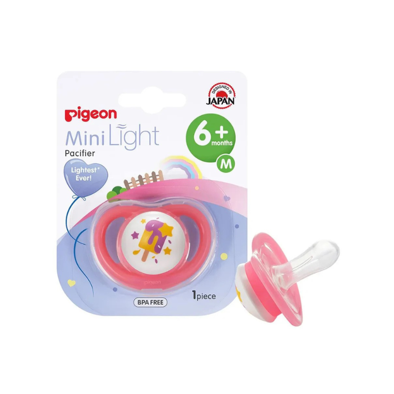 PIGEON MINILIGHT PACIFIER SINGLE(M) GIRL ICE CREAM