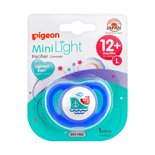 PIGEON MINILIGHT PACIFIER SINGLE (L) BOY SHIP