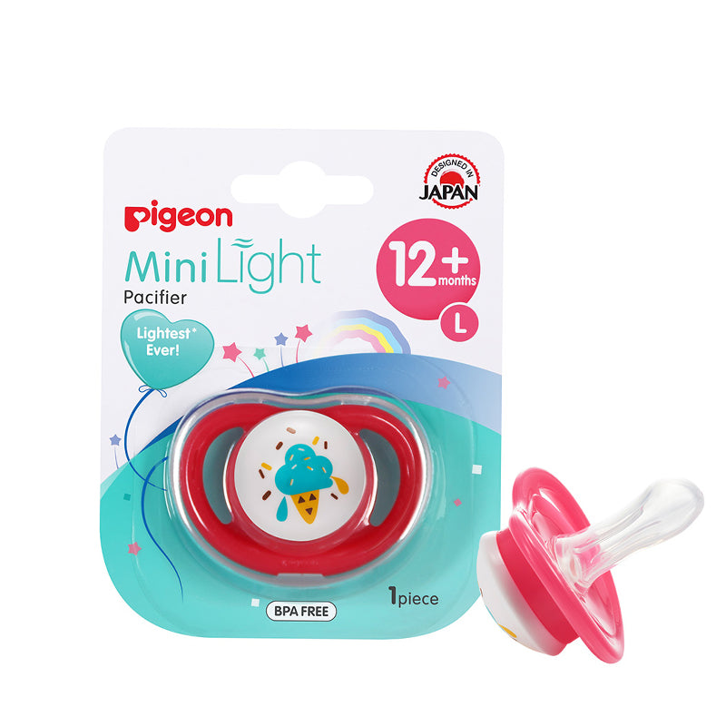 PIGEON MINILIGHT PACIFIER SINGLE(L) GIRL ICE CREAM