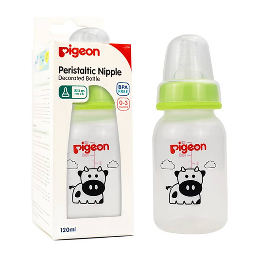 PIGEON PLASTIC BOTTLE 120 ML SN ANIMALS