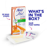 NAIR BODY WAX STRIPS MILK &amp;amp; HONEY 20'S