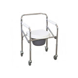 JL 696 STEEL COMMODE WITH 3 WHEEL