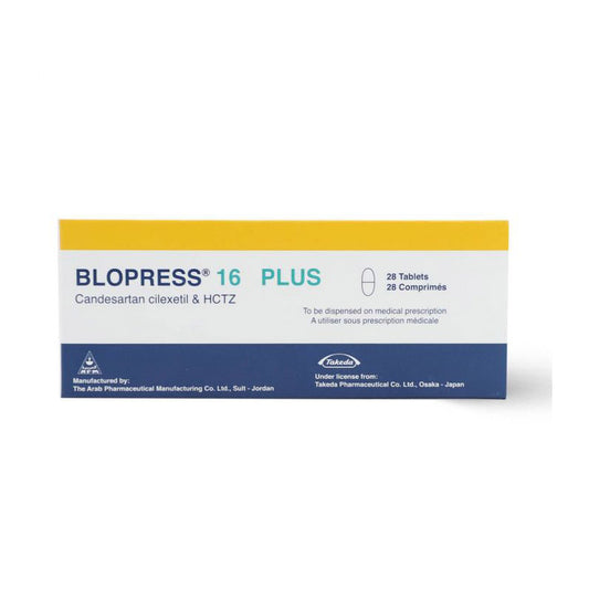 BLOPRESS PLUS 16 MG TAB 28 S