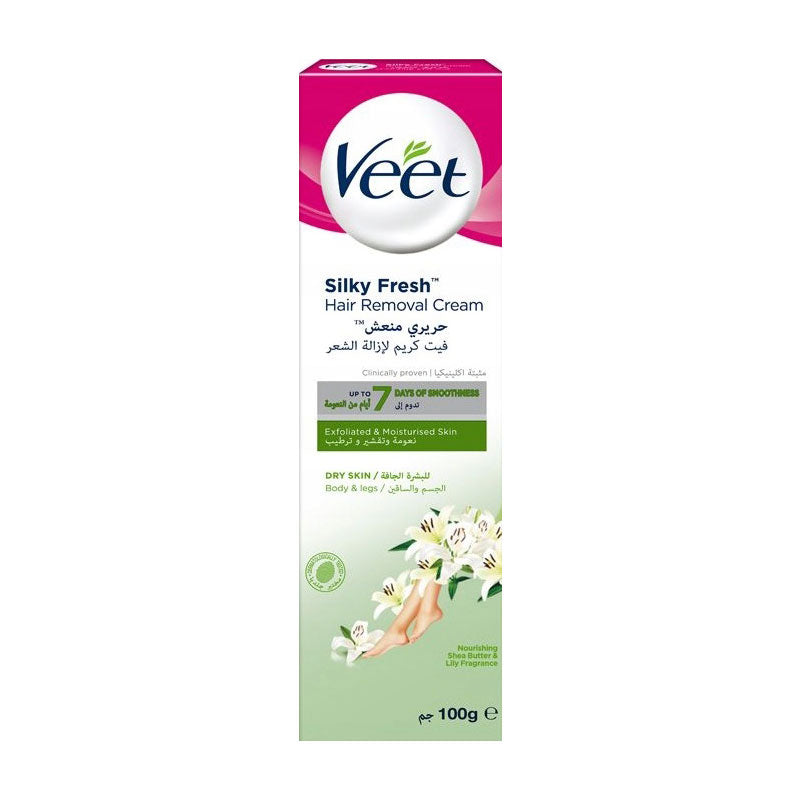 VEET CREAM SHE BUTTER & LILY DRY SKIN BODY & LEG 100G