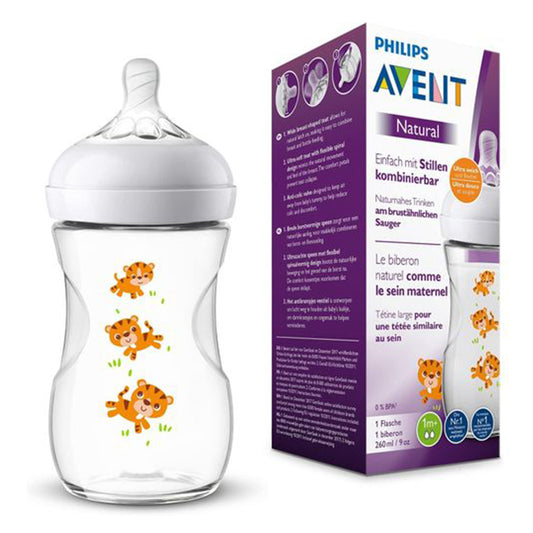 AVENT NATURAL FEEDING BOTTLE-TIGER 260 ML SCF070/20