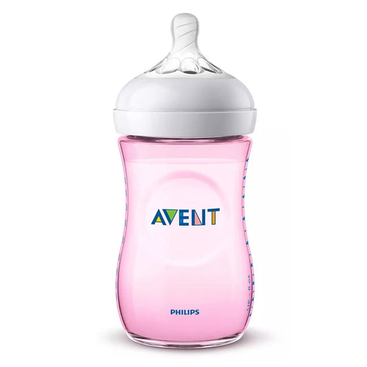 AVENT NATURAL FEEDING BOTTLE-PINK 260 ML SCF034/17