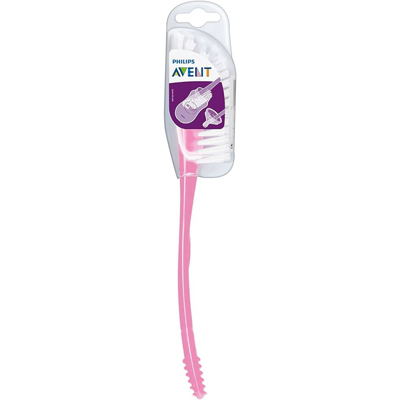 AVENT BOTTLE & TEAT BRUSH-PINK SCF145/07