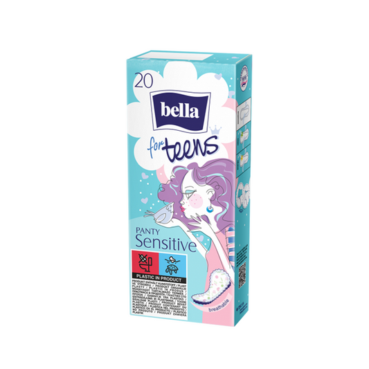 BELLA PANTYLINERS TEENS SENSITIVE 20'S