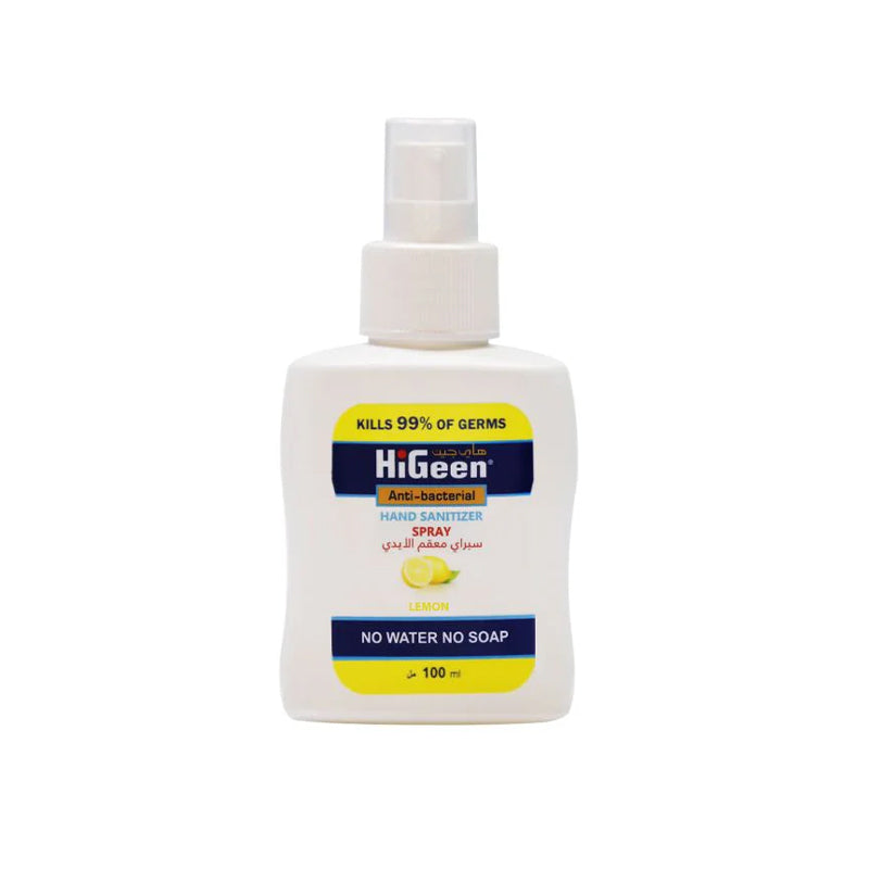 HIGEEN H/SANITIZER SPRAY LEMON 100 ML