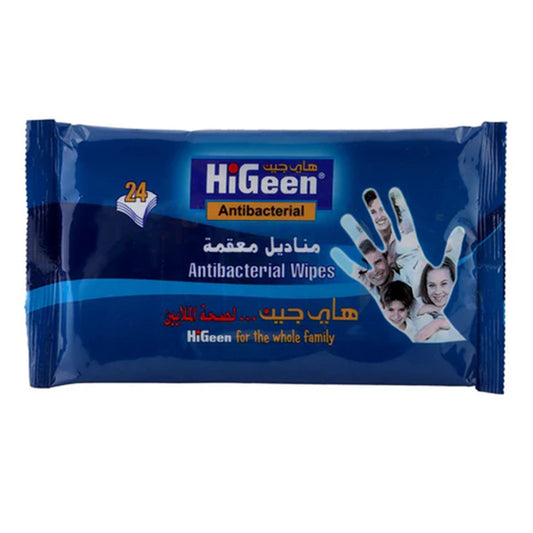 HIGEEN ANTIBACTERIAL WIPES 24 S