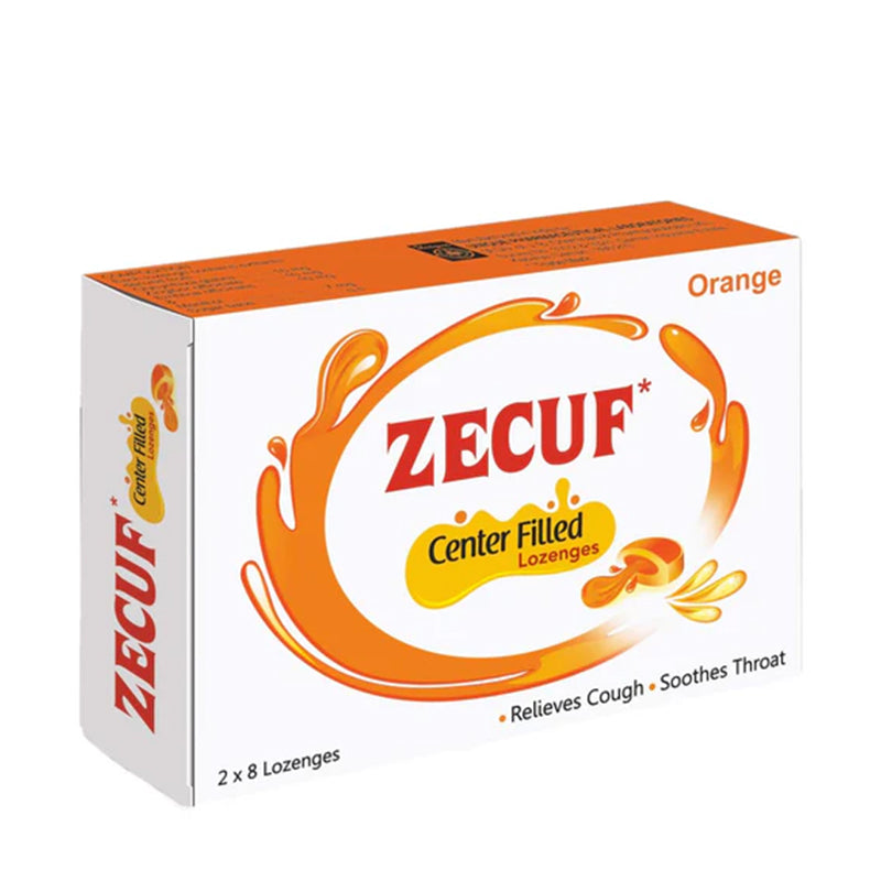 ZECUF LOZENGES CENTER FILLED ORANGE 16 S