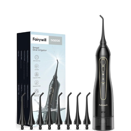 FAIRYWILL 5020E WATER FLOSSER ORAL IRRIGATOR-BLACK