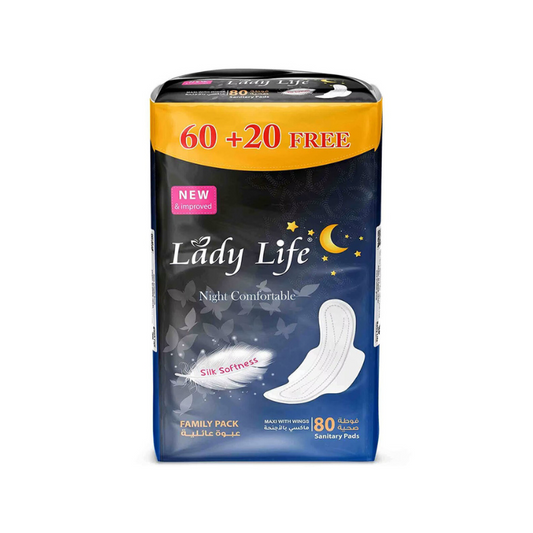 LADY LIFE PADS MAXI DOUBLE WINGS 60+20 S