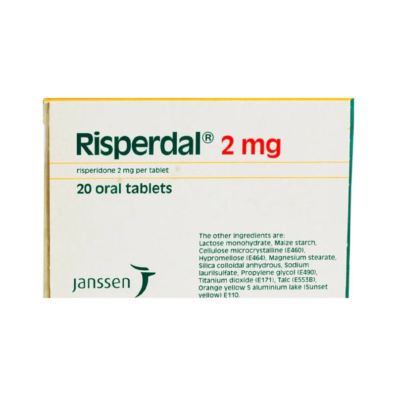 RISPERDAL 2MG TAB 20'S