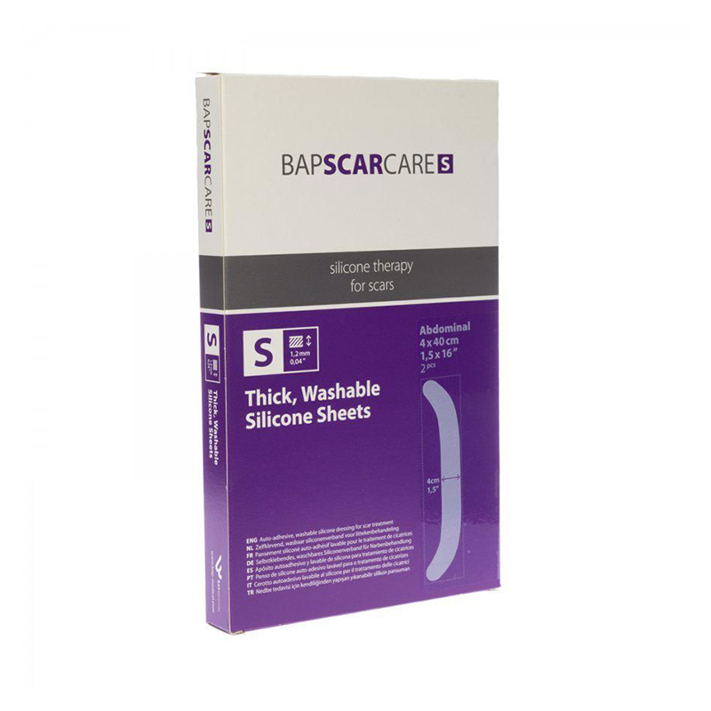 BAP SCAR CARE SILICON SHEET ABDOMEN 4*40 2'S