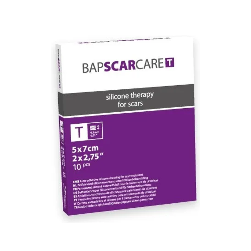 BAP SCAR CARE SILICON SHEET 5*7 10'S