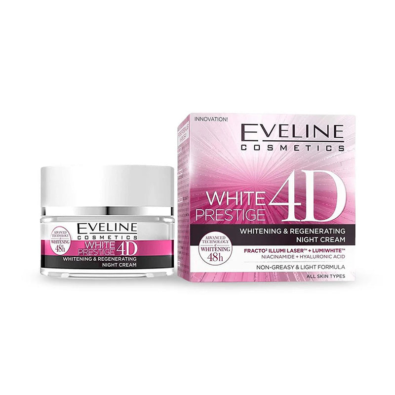 EVELINE WHITE PRESTIGE 4D NIGHT CREAM 50ML