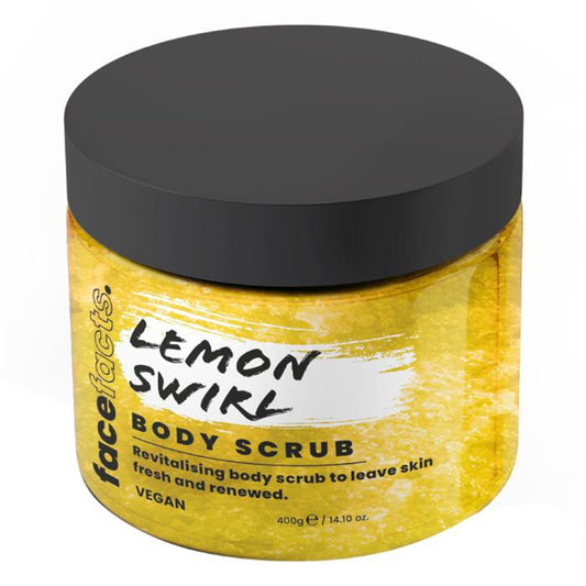 FACE FACTS LEMON SWIRL BODY SCRUB 400 G