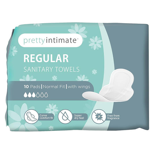 PRETTY INTIMATE REGULAR SANITARY TOWELS WINGS 10 S