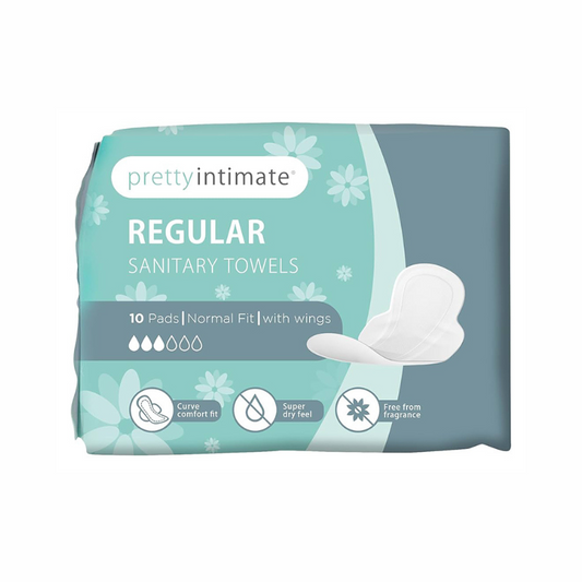 PRETTY INTIMATE REGULAR SANITARY TOWELS WINGS 10 S