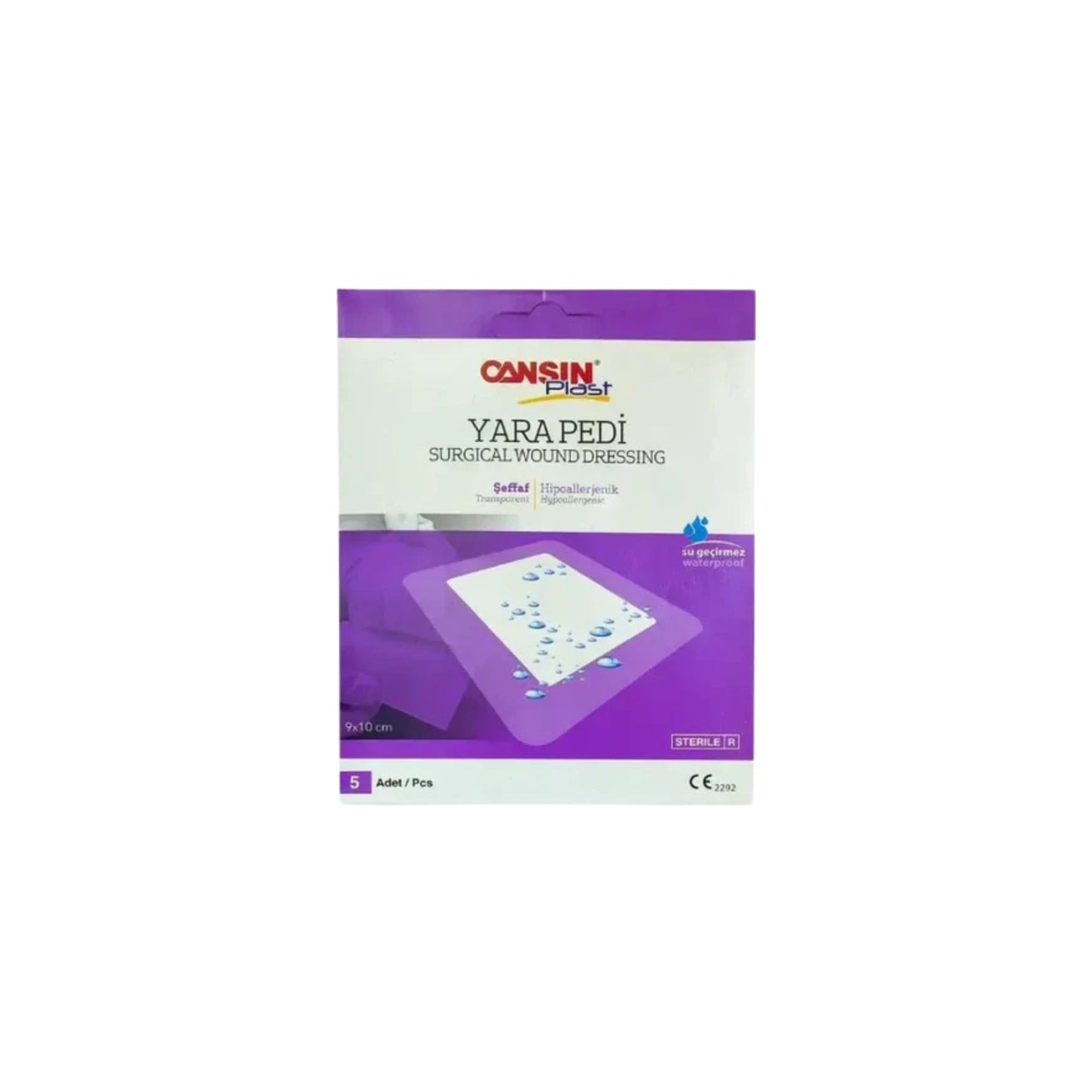 CANSINPLAST TRANSPARENT WOUND DRESSING HYPOALLERGENIC