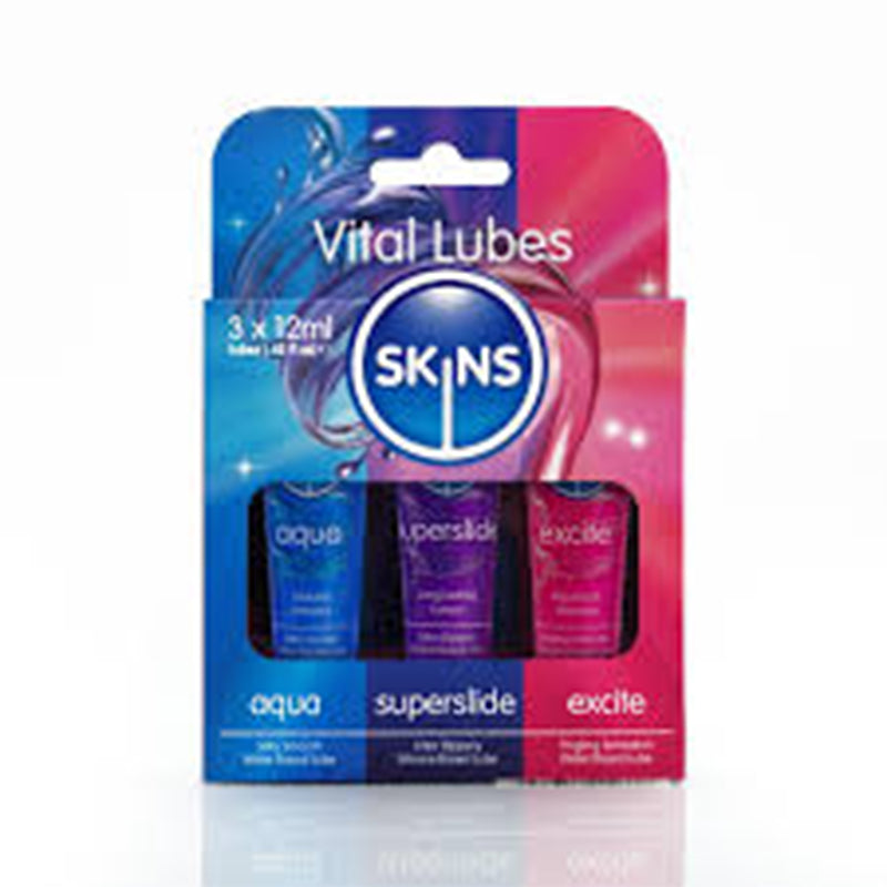 SKINS VITAL LUBRICANT 3*12ML (AQUA+SUPERSLIDE+EXCITE)