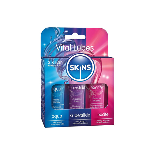 SKINS VITAL LUBRICANT 3*12ML (AQUA+SUPERSLIDE+EXCITE)