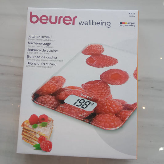 BEURER KS 19 KITCHEN SCALE -BERRY