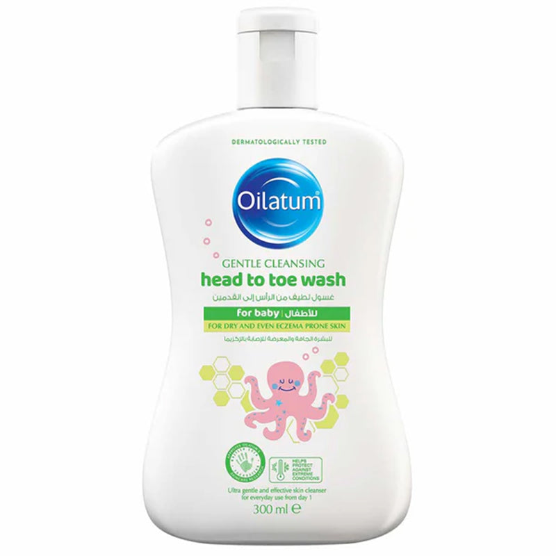 OILATUM GENTLE CLEANSING HEAD TO TOE WASH FOR BABY 300ML