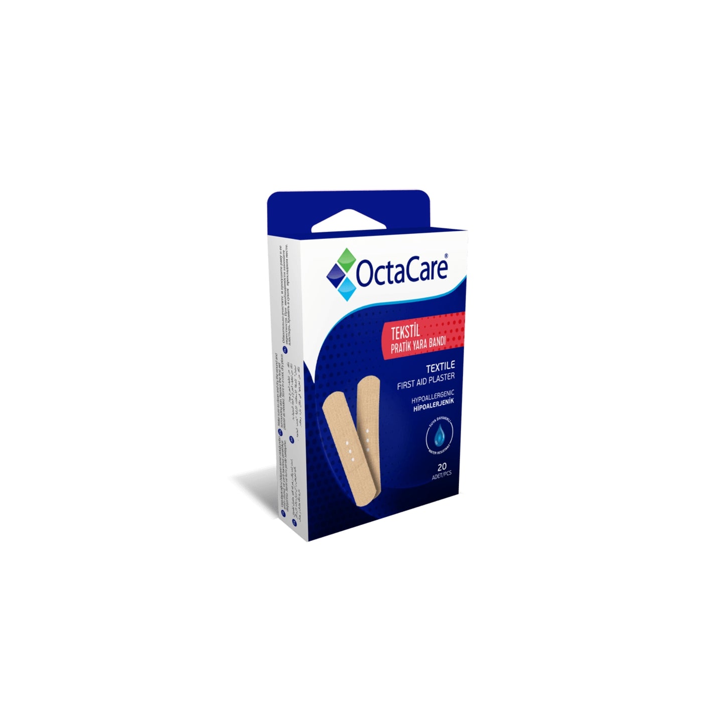 Octacare 100 Textile First Aid Plaster Box of 10 pcs