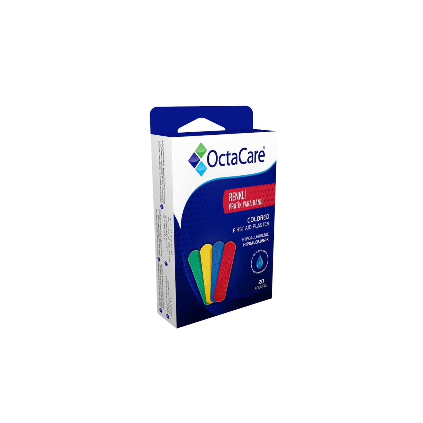 OctaCare 230 Colored First Aid Plaster Box of 20pcs