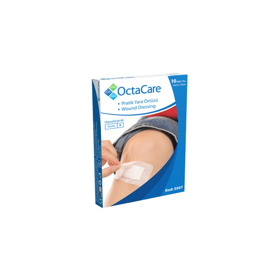 Octacare 20507 Sterile Nonwoven Wound Dressing - Box of 50pcs - 5cmx7,5cm