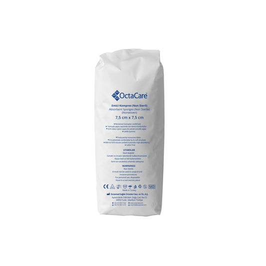 OctaCare 40704 Non-Woven Abs Comp 200S - 4 ply, Non-Sterile - 7.5 cm x 7.5 cm