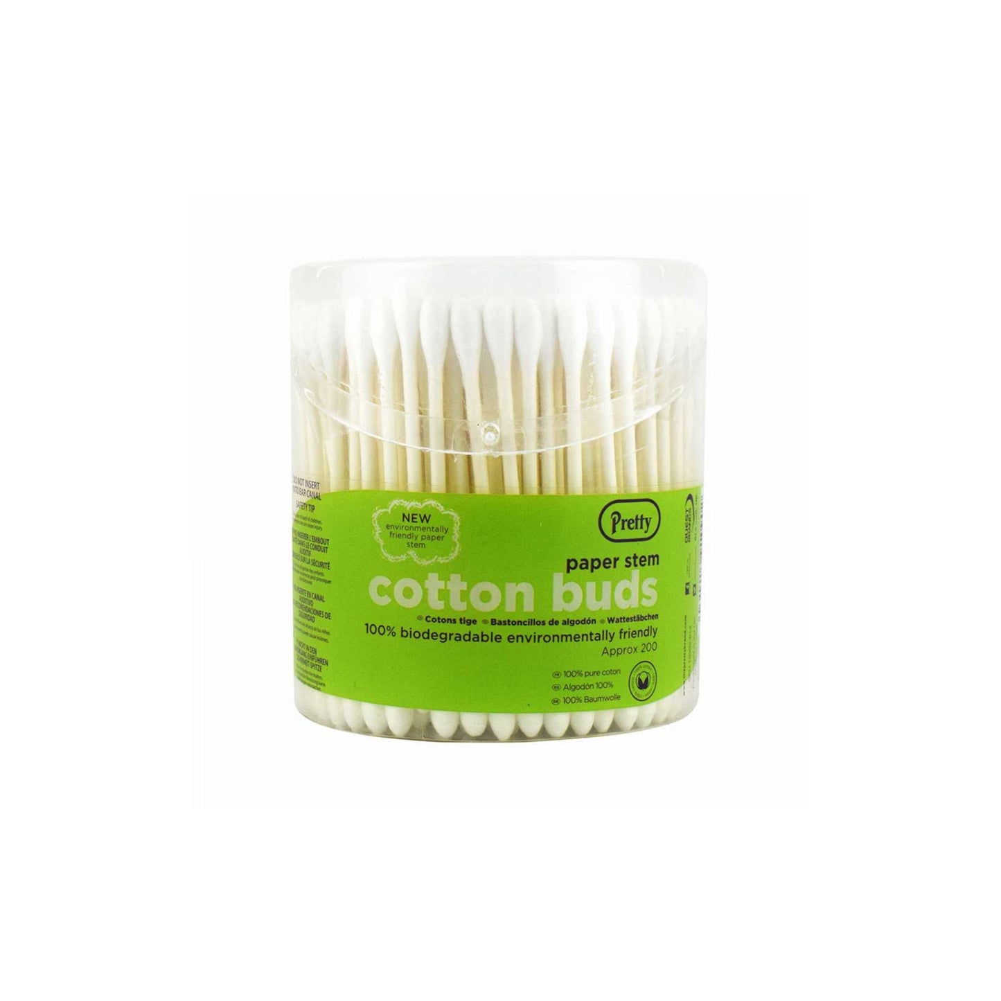 Pretty Cotton Buds - 200 Paper Stem