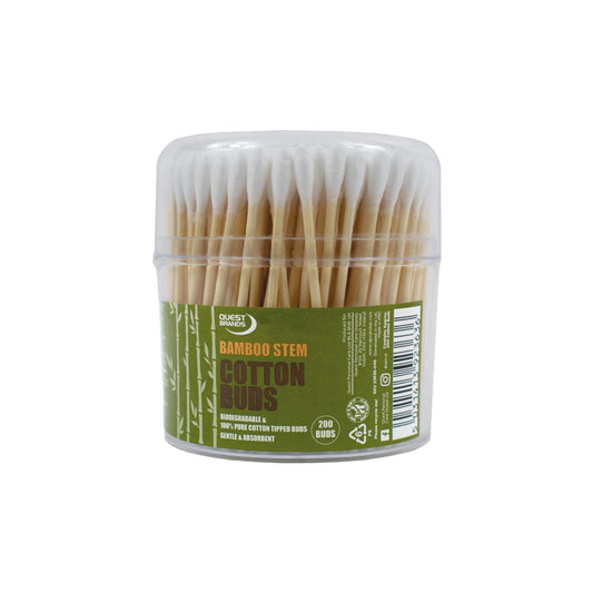 Quest 200 Cotton Buds (Bamboo Stem)