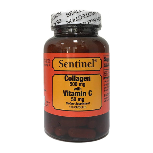 Sentinel Collagen 500 Mg & Vitamin C 50 Mg 100 Capsules