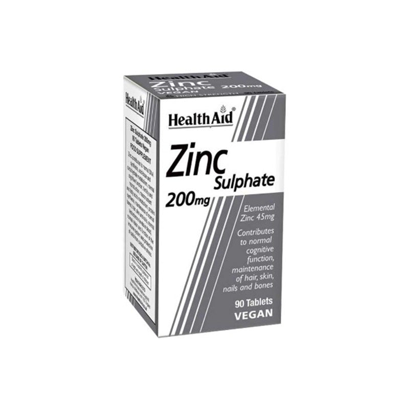 HEALTH AID ZINC SULPHATE 200 MG TAB 90 S