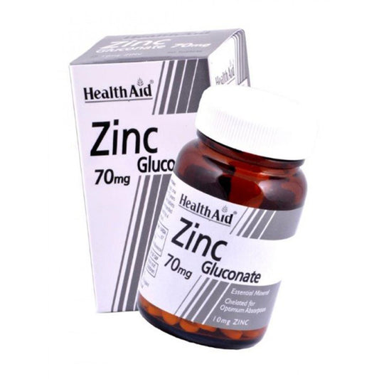 HEALTH AID ZINC GLUCONATE 70 MG 90 S